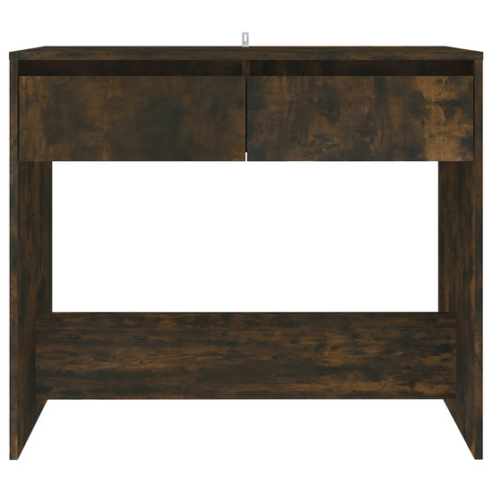Wandtafel 89x41x76,5 cm staal gerook eikenkleurig MeubelReus
