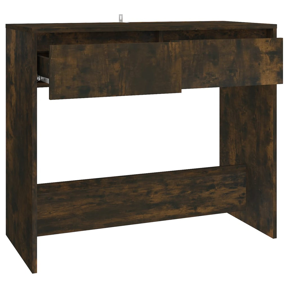 Wandtafel 89x41x76,5 cm staal gerook eikenkleurig MeubelReus
