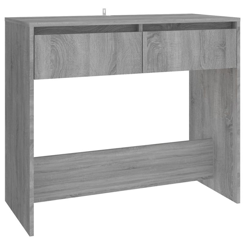 Wandtafel 89x41x76,5 cm staal grijs sonoma eikenkleurig MeubelReus