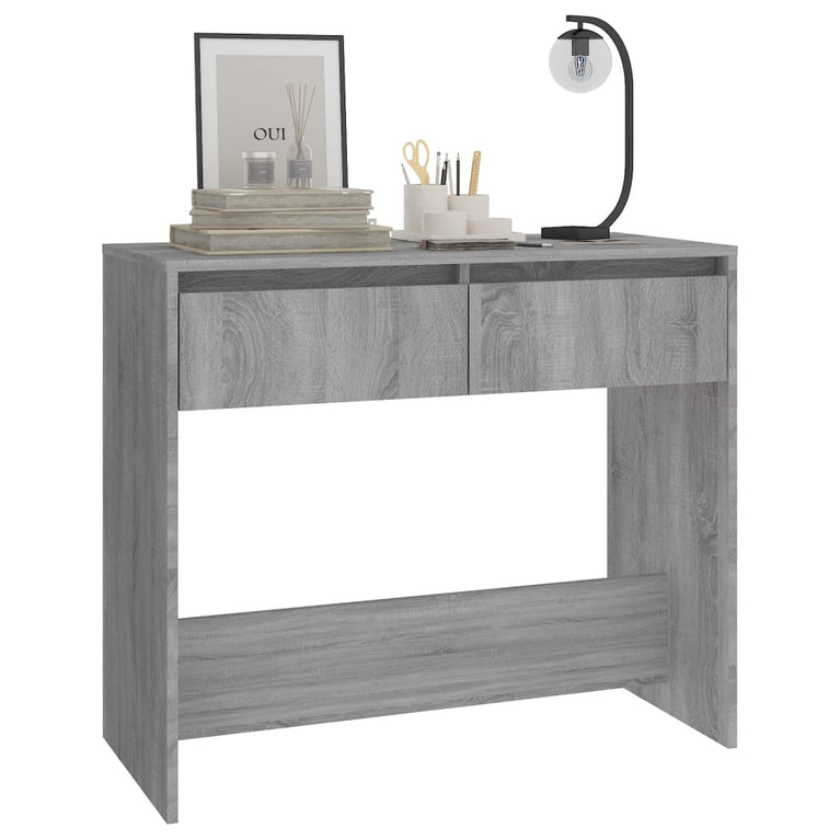 Wandtafel 89x41x76,5 cm staal grijs sonoma eikenkleurig MeubelReus