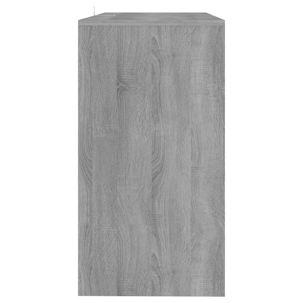 Wandtafel 89x41x76,5 cm staal grijs sonoma eikenkleurig MeubelReus