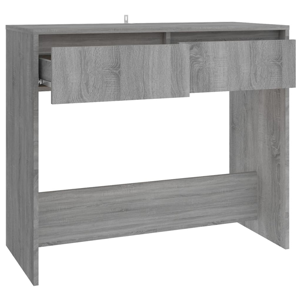 Wandtafel 89x41x76,5 cm staal grijs sonoma eikenkleurig MeubelReus