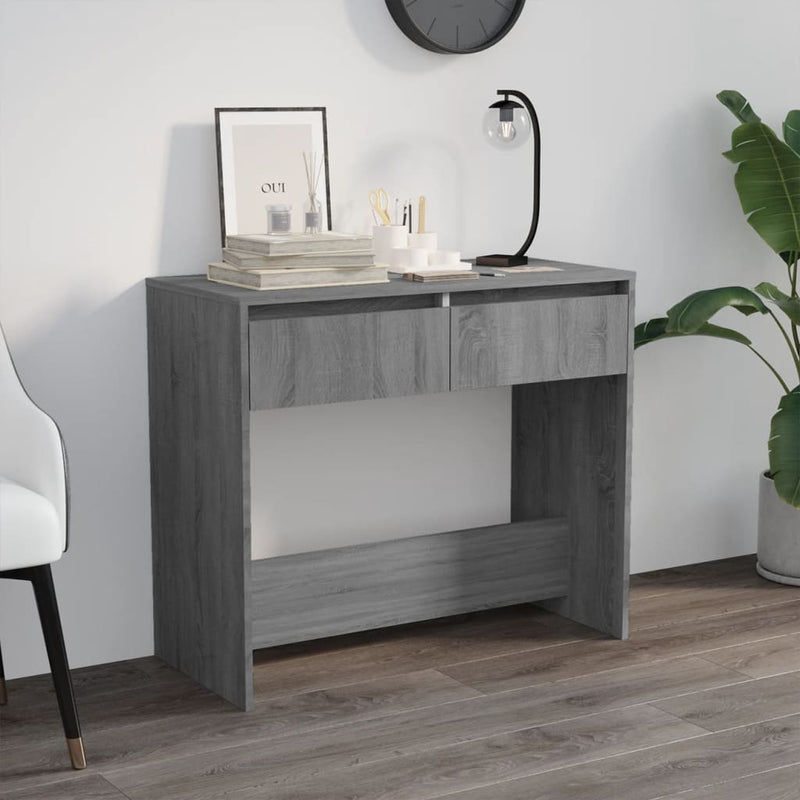 Wandtafel 89x41x76,5 cm staal grijs sonoma eikenkleurig MeubelReus