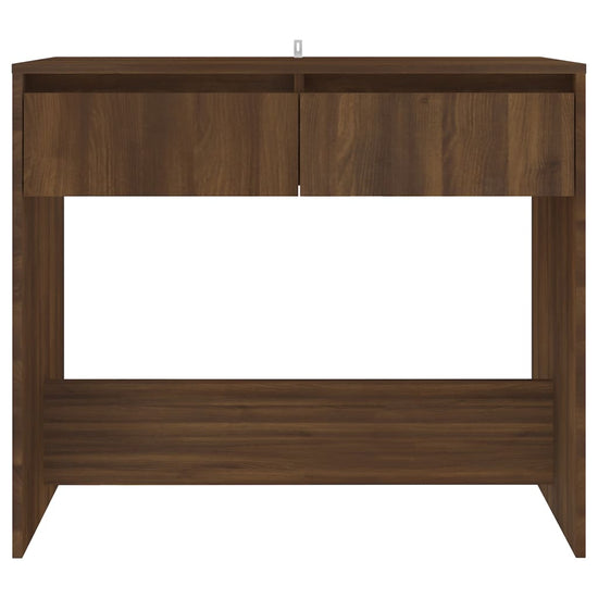 Wandtafel 89x41x76,5 cm staal bruineikenkleurig MeubelReus