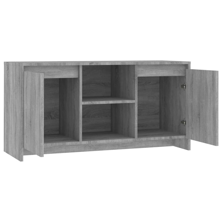Tv-meubel 102x37,5x52,5 cm spaanplaat grijs sonoma eikenkleurig MeubelReus