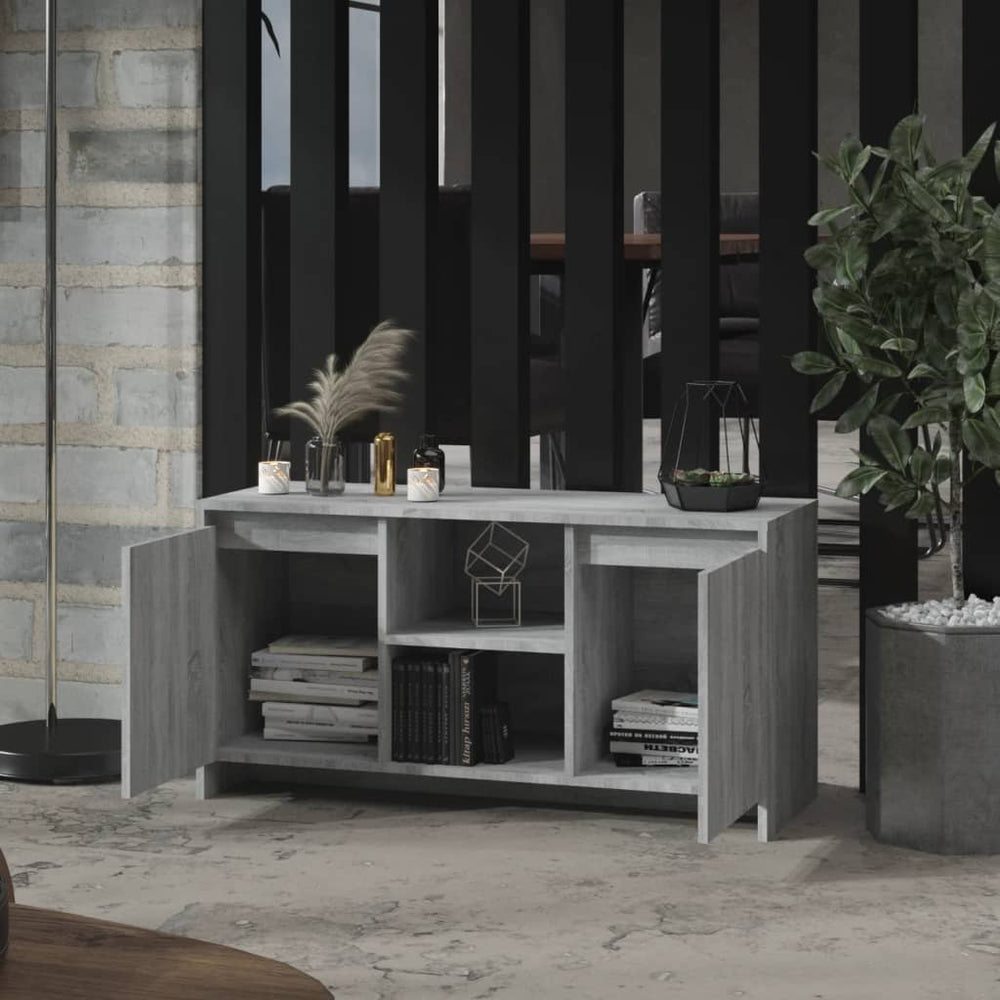 Tv-meubel 102x37,5x52,5 cm spaanplaat grijs sonoma eikenkleurig MeubelReus