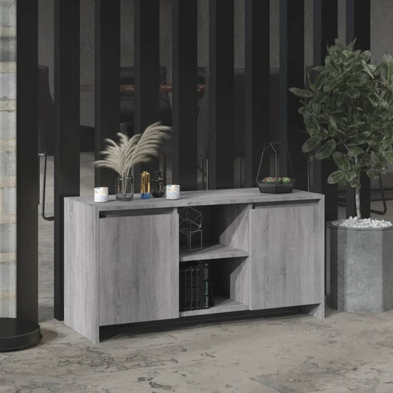 Tv-meubel 102x37,5x52,5 cm spaanplaat grijs sonoma eikenkleurig MeubelReus