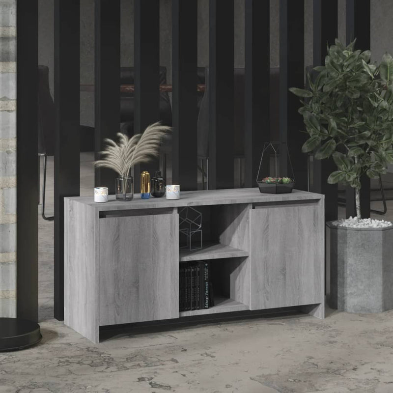 Tv-meubel 102x37,5x52,5 cm spaanplaat grijs sonoma eikenkleurig MeubelReus