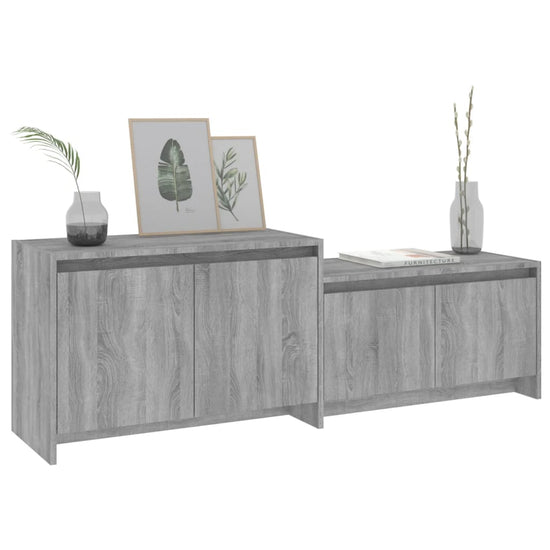 vidaL Tv-meubel 146,5x35x50 cm spaanplaat grijs sonoma eikenkleurig MeubelReus
