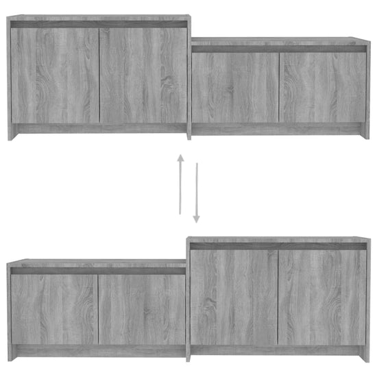 vidaL Tv-meubel 146,5x35x50 cm spaanplaat grijs sonoma eikenkleurig MeubelReus