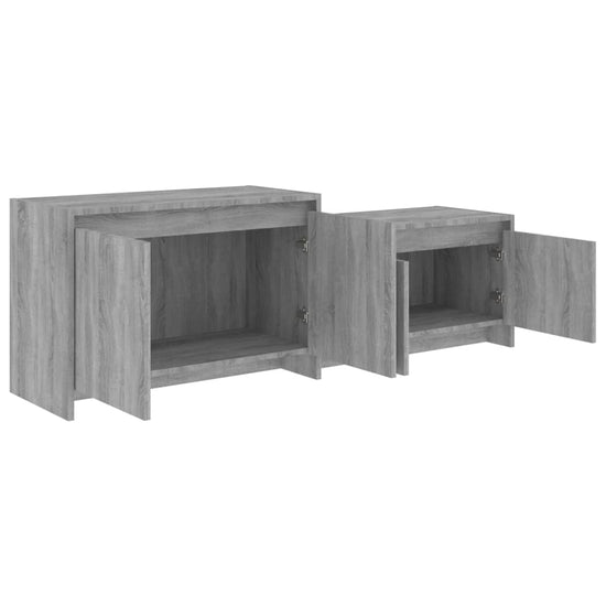vidaL Tv-meubel 146,5x35x50 cm spaanplaat grijs sonoma eikenkleurig MeubelReus