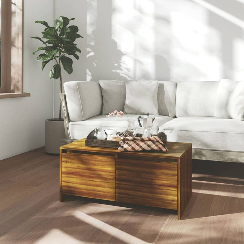Salontafel 90x50x41,5 cm spaanplaat bruineikenkleurig MeubelReus