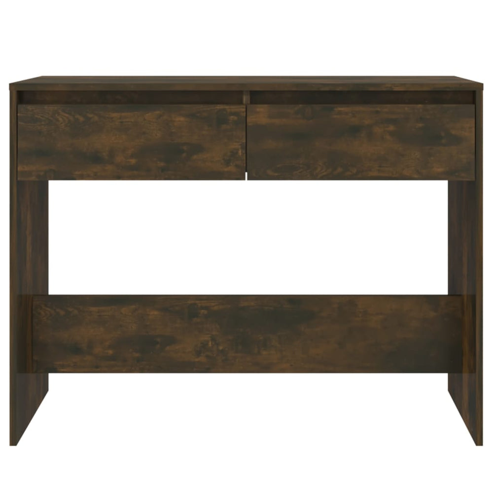 Wandtafel 100x35x76,5 cm spaanplaat gerookt eikenkleurig MeubelReus