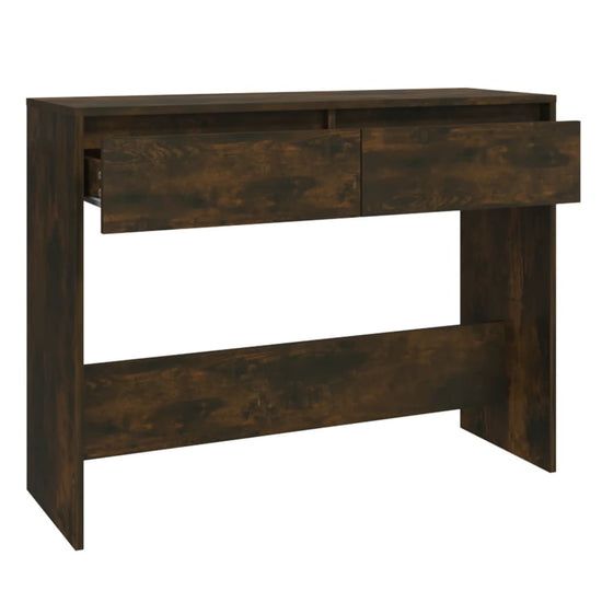Wandtafel 100x35x76,5 cm spaanplaat gerookt eikenkleurig MeubelReus