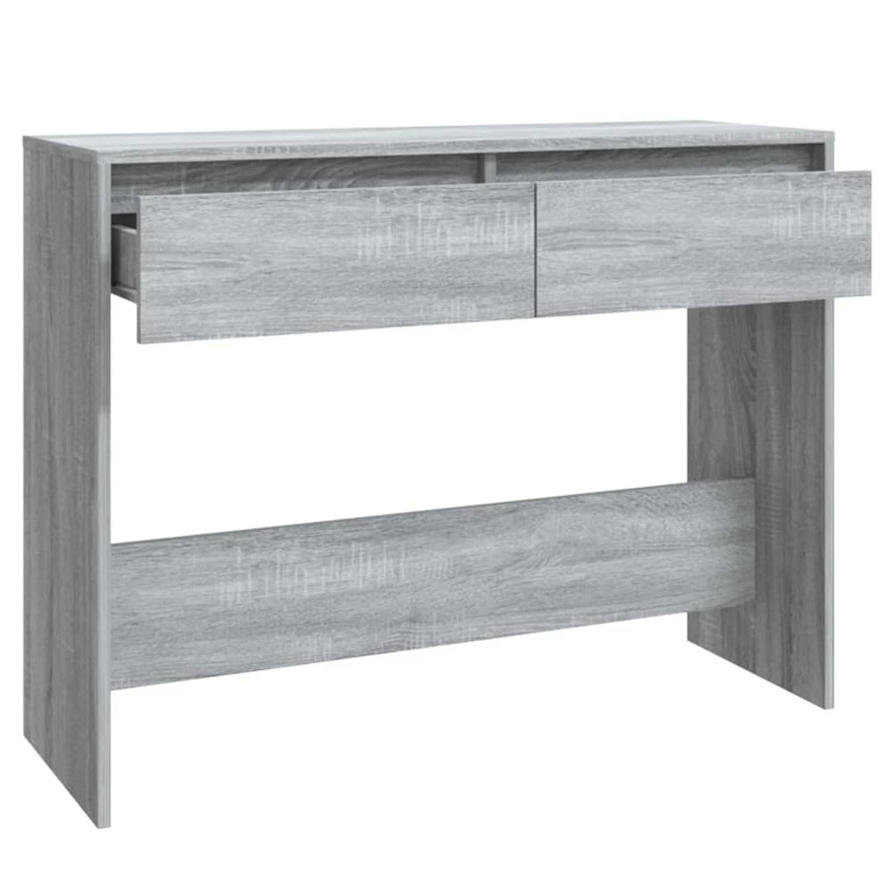 Wandtafel 100x35x76,5 cm spaanplaat grijs sonoma eikenkleurig MeubelReus
