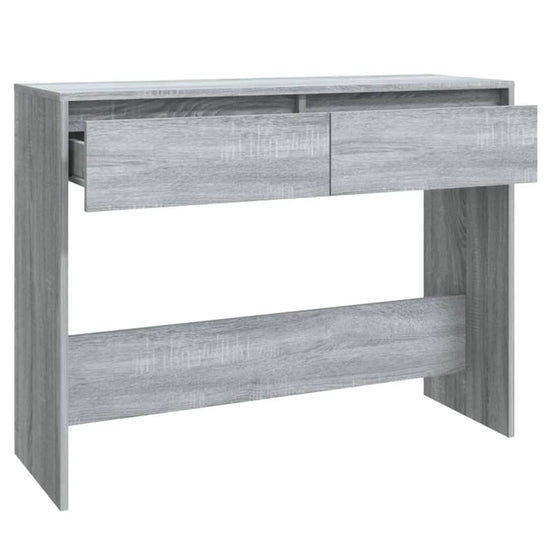 Wandtafel 100x35x76,5 cm spaanplaat grijs sonoma eikenkleurig MeubelReus