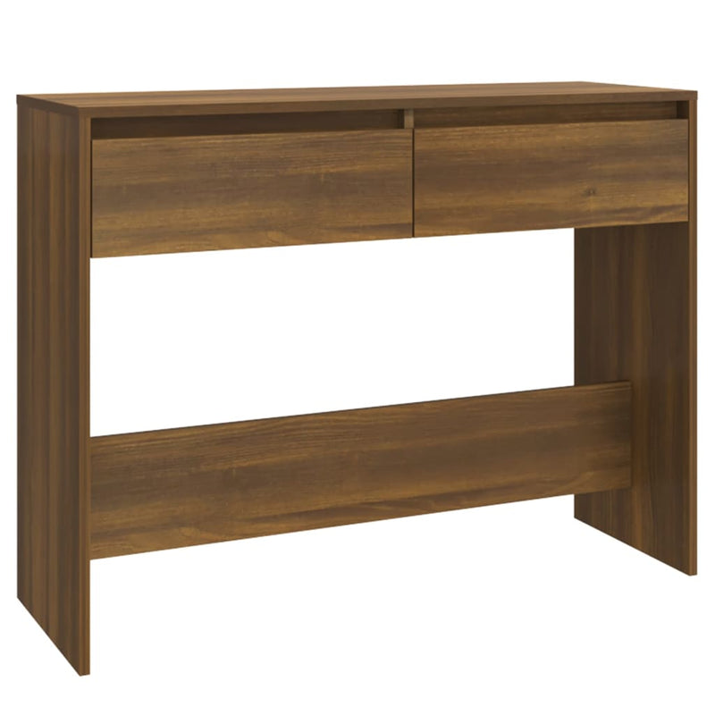 Wandtafel 100x35x76,5 spaanplaat bruineikenkleurig MeubelReus