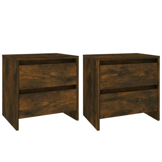 Nachtkastjes 2 st 45x34,5x44,5 cm spaanplaat gerookt eikenkleur MeubelReus