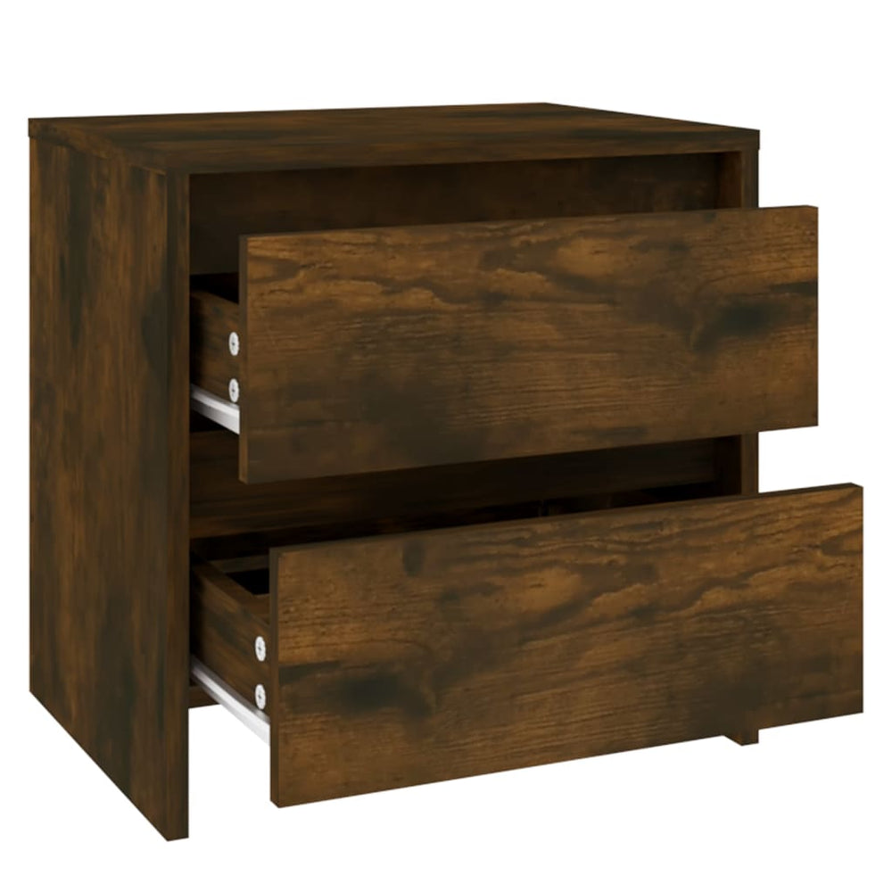 Nachtkastjes 2 st 45x34,5x44,5 cm spaanplaat gerookt eikenkleur MeubelReus