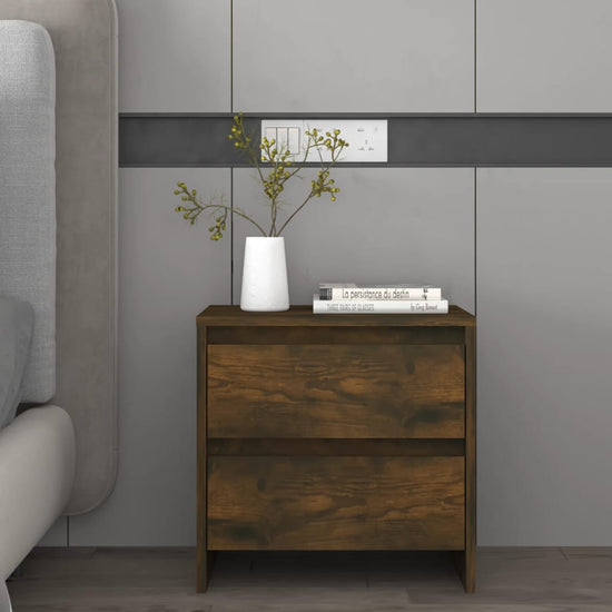 Nachtkastjes 2 st 45x34,5x44,5 cm spaanplaat gerookt eikenkleur MeubelReus
