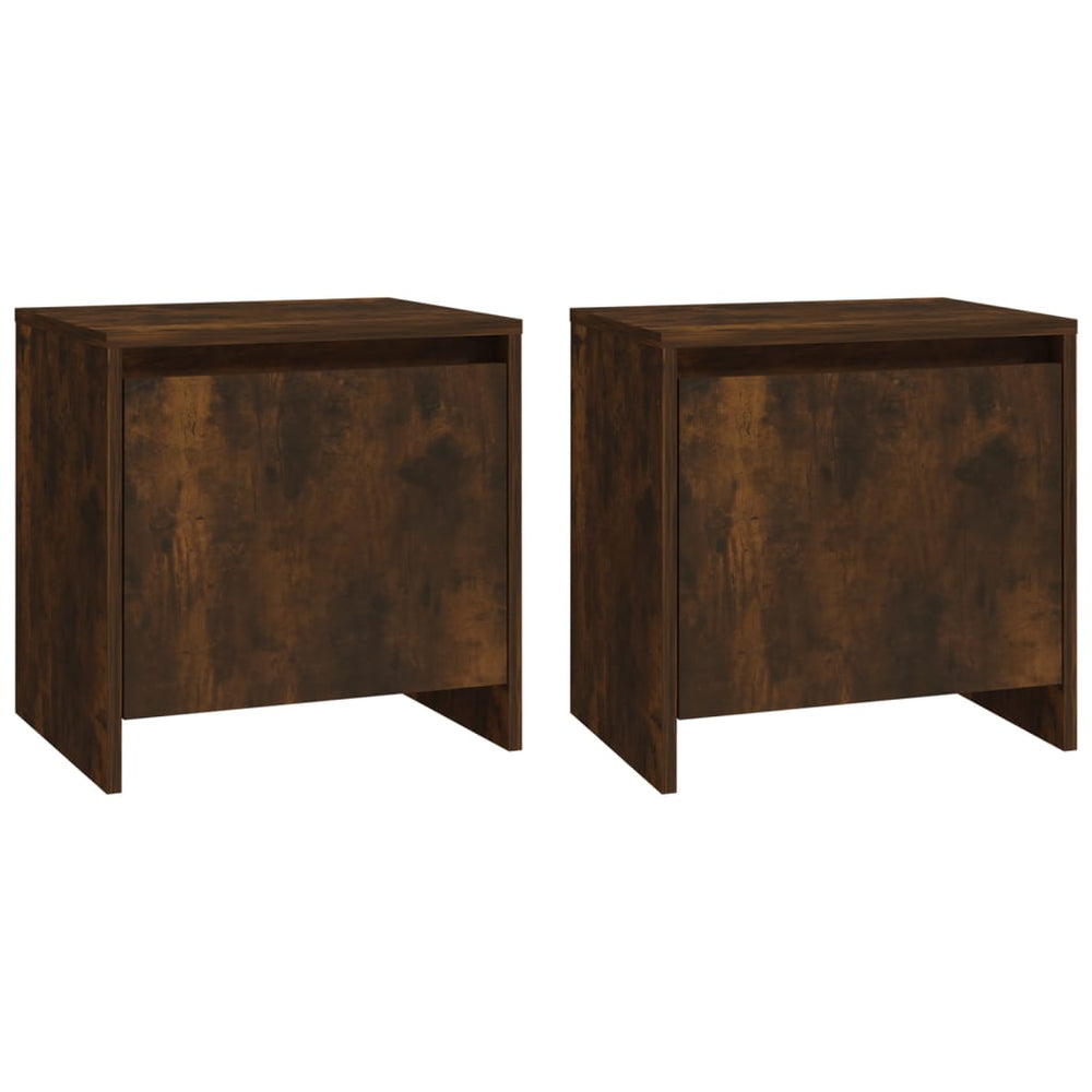 Nachtkastjes 2 st 45x34x44,5 cm spaanplaat gerookt eikenkleurig MeubelReus