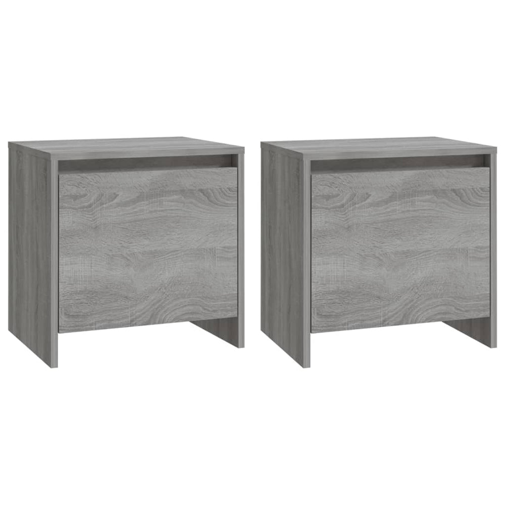 Nachtkastjes 2 st 45x34x44,5 cm spaanplaat grijs sonoma eiken MeubelReus