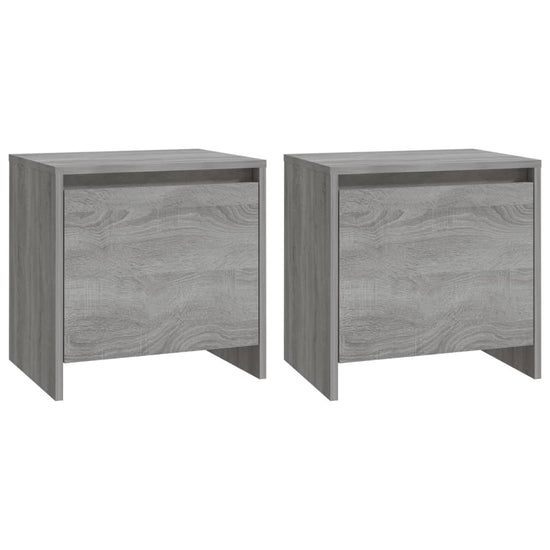 Nachtkastjes 2 st 45x34x44,5 cm spaanplaat grijs sonoma eiken MeubelReus