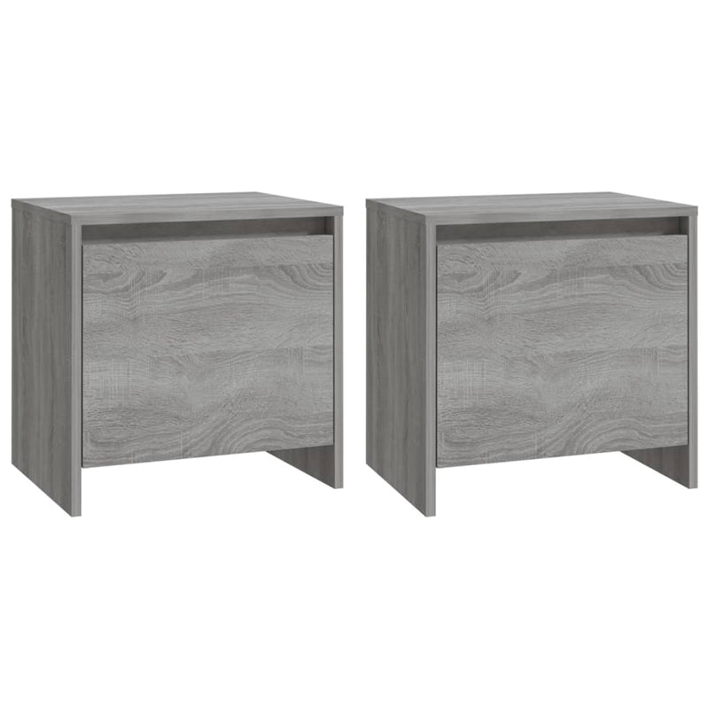 Nachtkastjes 2 st 45x34x44,5 cm spaanplaat grijs sonoma eiken MeubelReus
