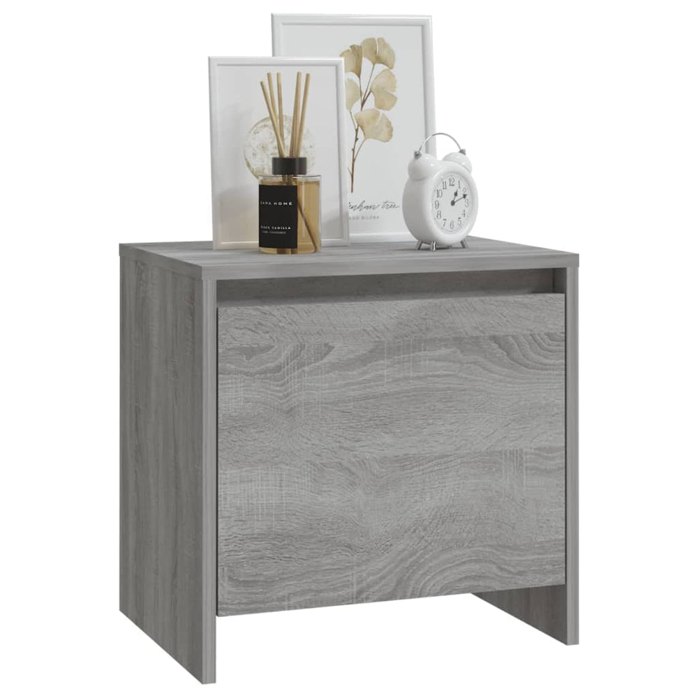 Nachtkastjes 2 st 45x34x44,5 cm spaanplaat grijs sonoma eiken MeubelReus