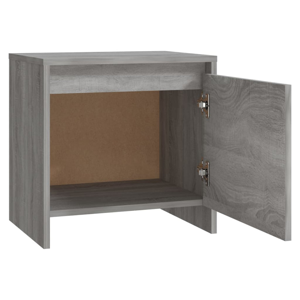 Nachtkastjes 2 st 45x34x44,5 cm spaanplaat grijs sonoma eiken MeubelReus