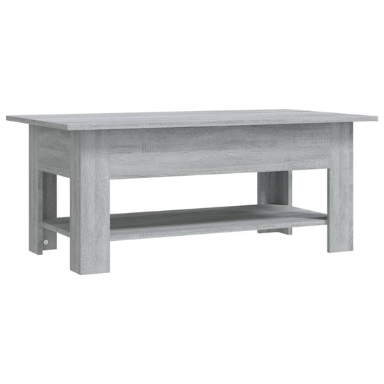 Salontafel 102x55x42 cm spaanplaat grijs sonoma eikenkleurig MeubelReus