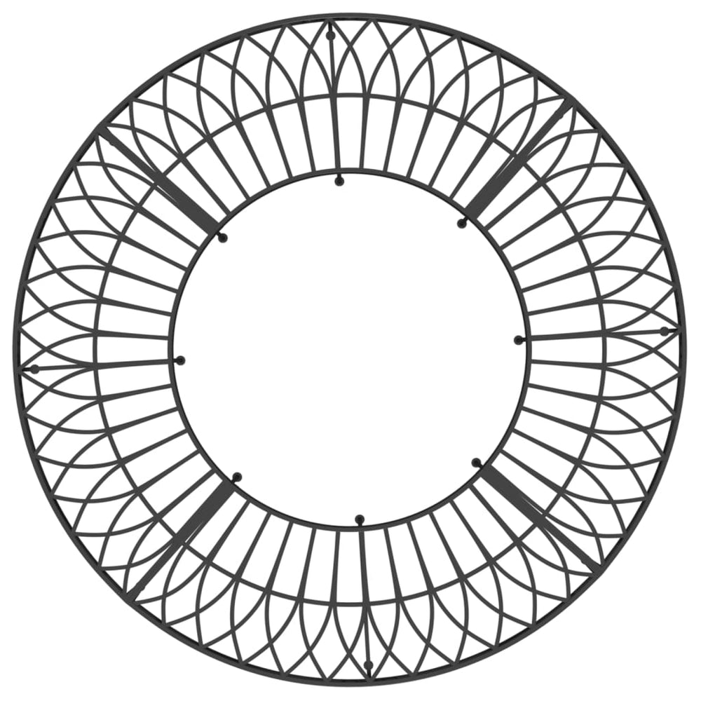 Boombank rond Ø160 cm staal zwart MeubelReus