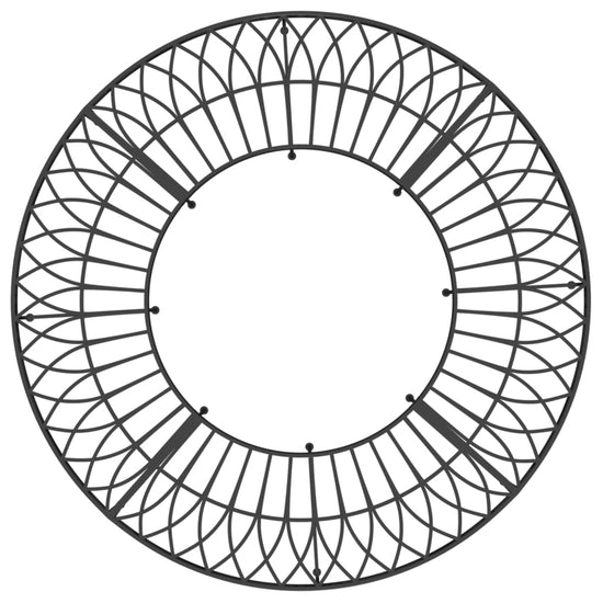 Boombank rond Ø160 cm staal zwart MeubelReus