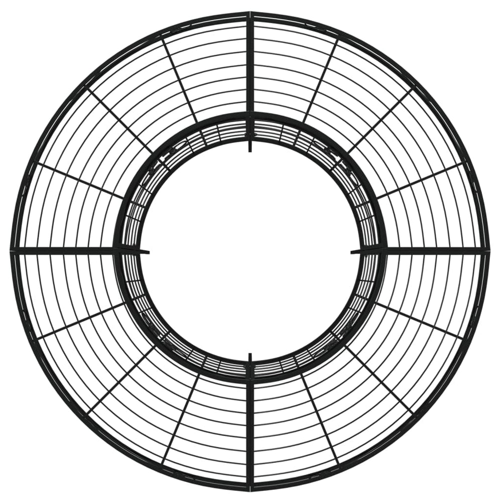 Boombank rond Ø137 cm staal zwart MeubelReus
