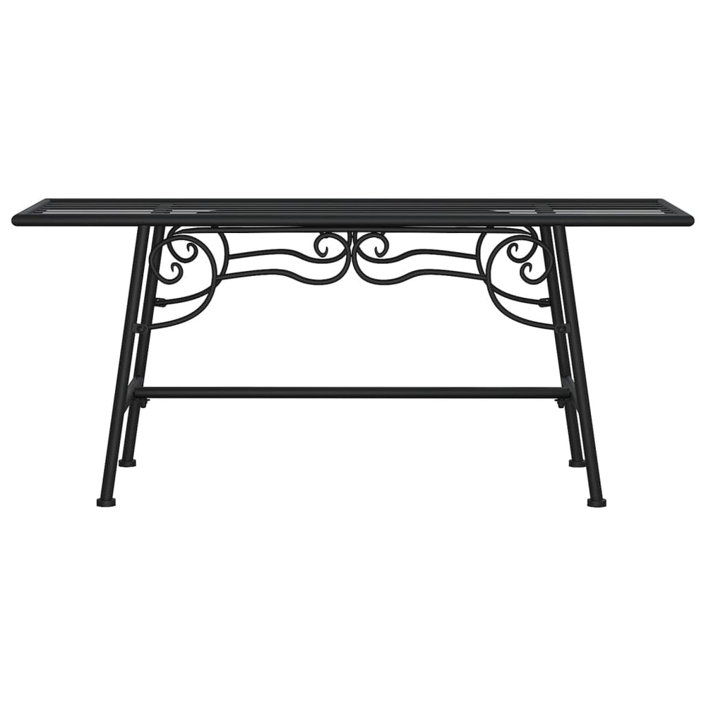 Boombank 110 cm staal zwart MeubelReus