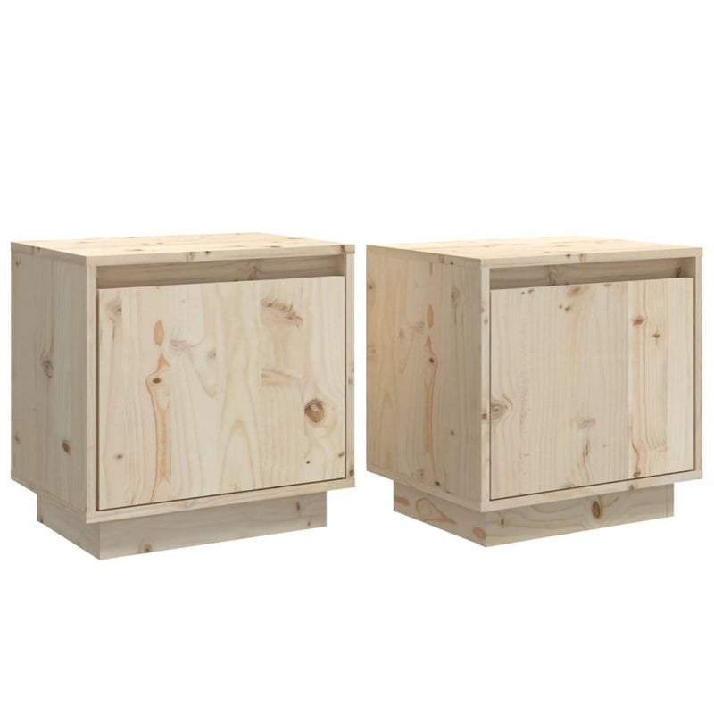 Nachtkastjes 2 st 40x30x40 cm massief grenenhout MeubelReus
