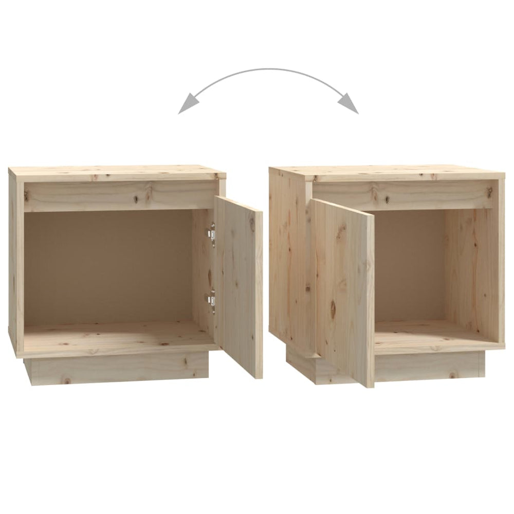 Nachtkastjes 2 st 40x30x40 cm massief grenenhout MeubelReus