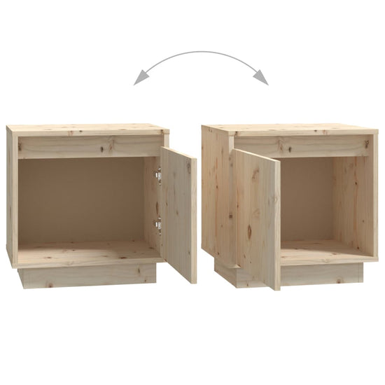 Nachtkastjes 2 st 40x30x40 cm massief grenenhout MeubelReus
