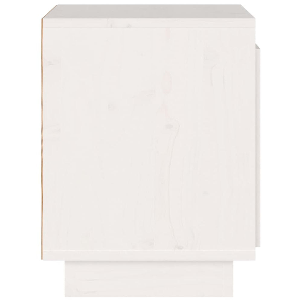 Nachtkastjes 2 st 40x30x40 cm massief grenenhout wit MeubelReus