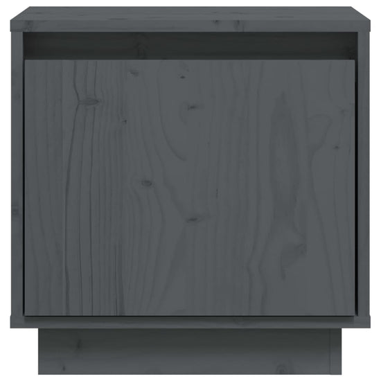 Nachtkastjes 2 st 40x30x40 cm massief grenenhout grijs MeubelReus