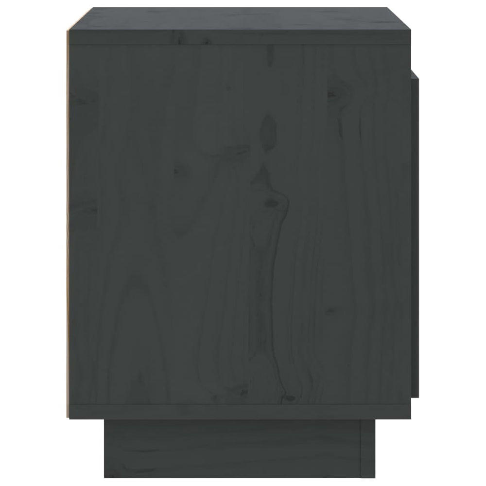 Nachtkastjes 2 st 40x30x40 cm massief grenenhout grijs MeubelReus