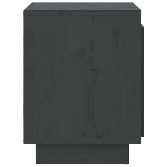 Nachtkastjes 2 st 40x30x40 cm massief grenenhout grijs MeubelReus