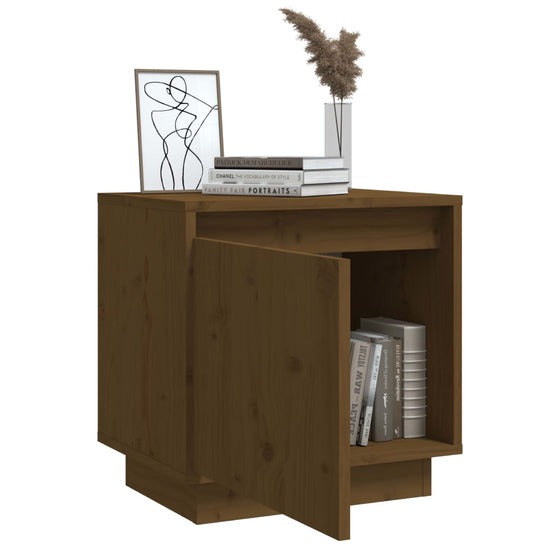 Nachtkastjes 2 st 40x30x40 cm massief grenenhout honingbruin MeubelReus
