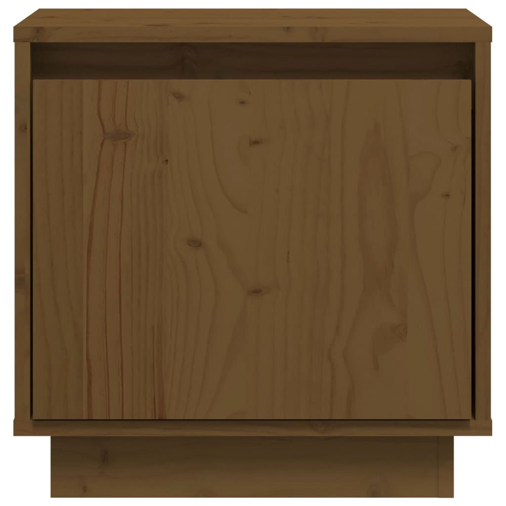 Nachtkastjes 2 st 40x30x40 cm massief grenenhout honingbruin MeubelReus