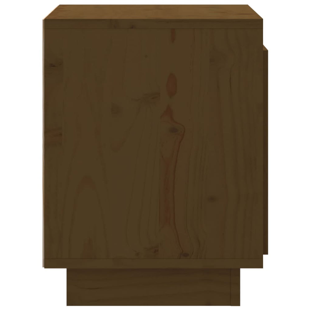 Nachtkastjes 2 st 40x30x40 cm massief grenenhout honingbruin MeubelReus