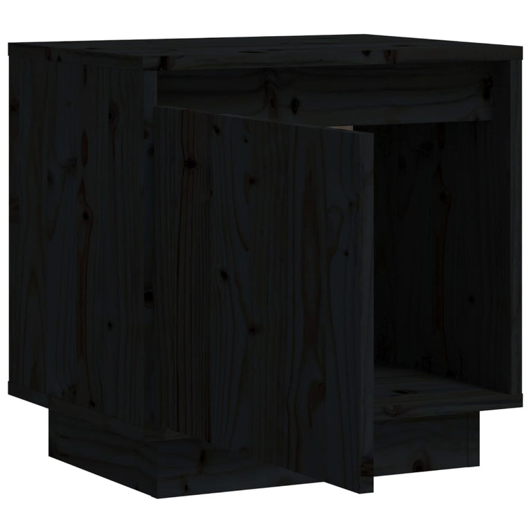 Nachtkastjes 2 st 40x30x40 cm massief grenenhout zwart MeubelReus