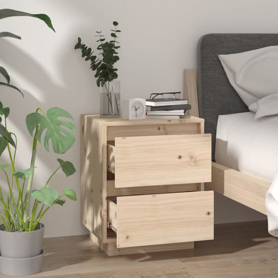 Nachtkastjes 2 st 40x35x50 cm massief grenenhout MeubelReus