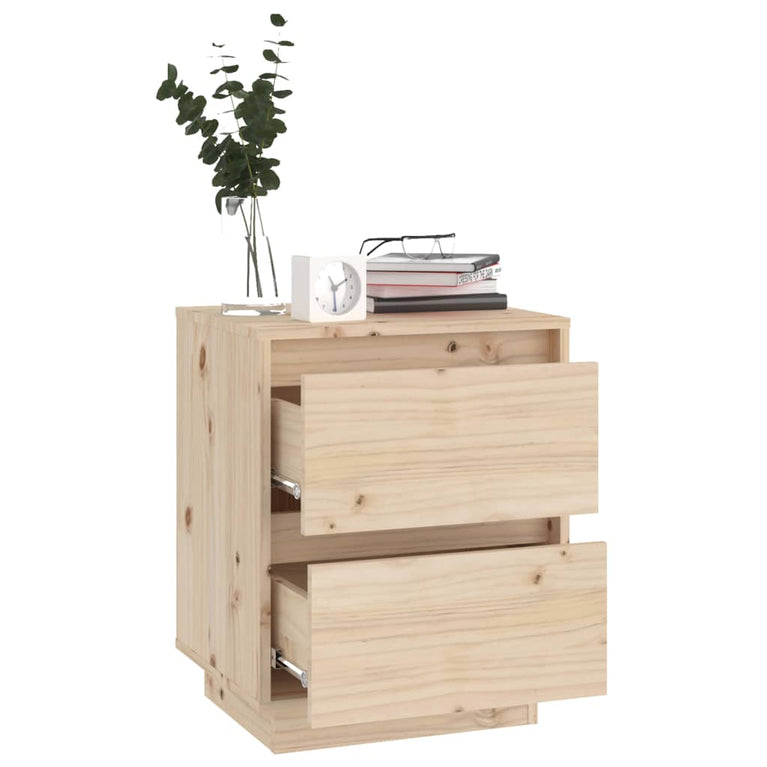 Nachtkastjes 2 st 40x35x50 cm massief grenenhout MeubelReus