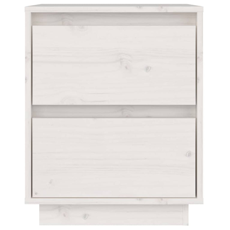 Nachtkastjes 2 st 40x35x50 cm massief grenenhout wit MeubelReus