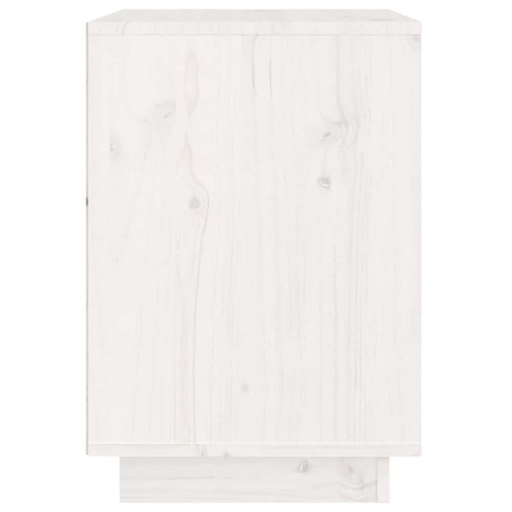 Nachtkastjes 2 st 40x35x50 cm massief grenenhout wit MeubelReus